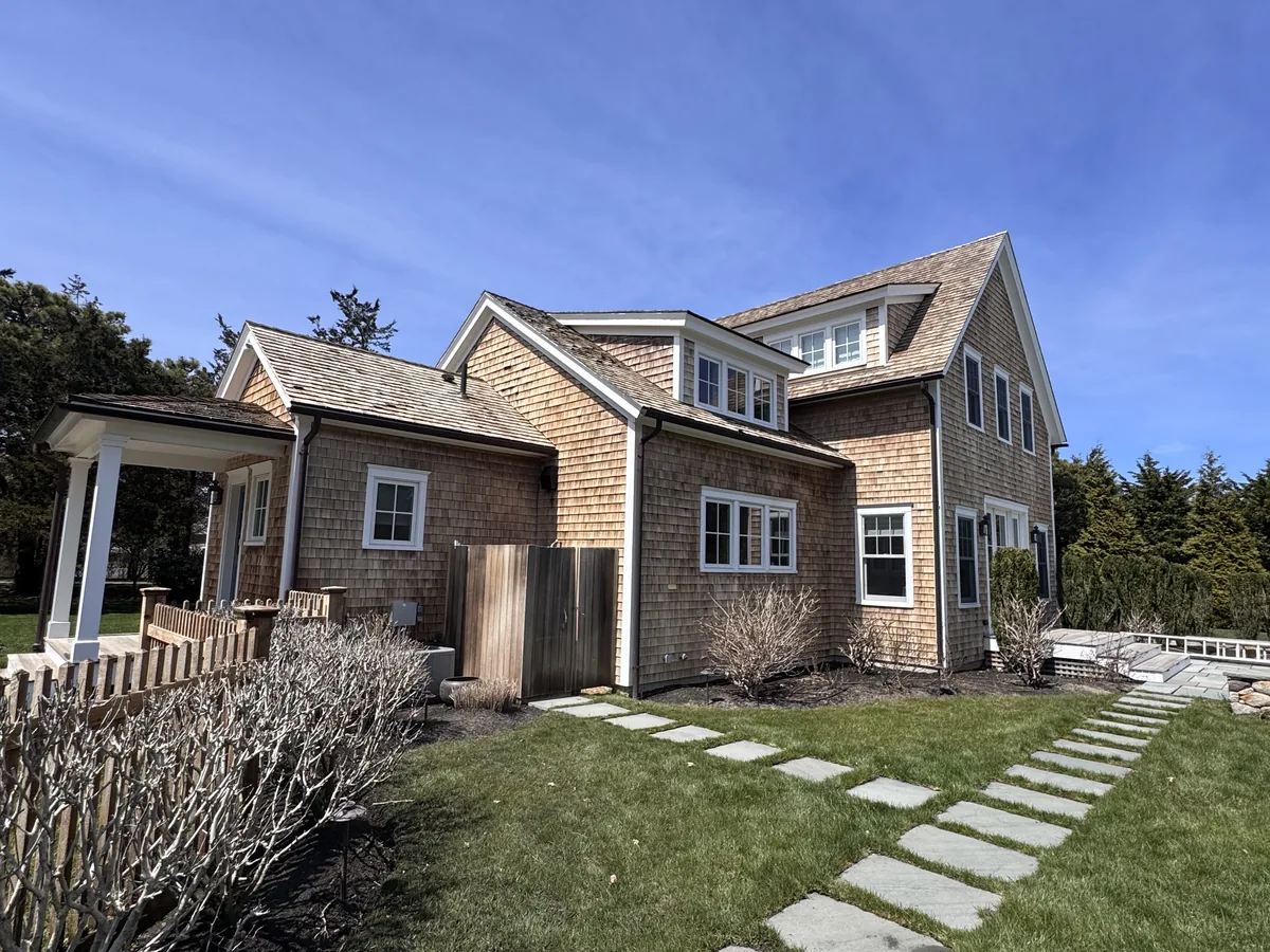 House washing exterior siding result by ClearView on Martha's Vineyard