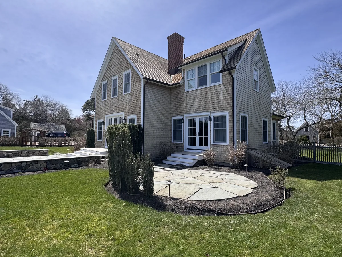 House washing exterior trim and siding result by ClearView on Martha's Vineyard