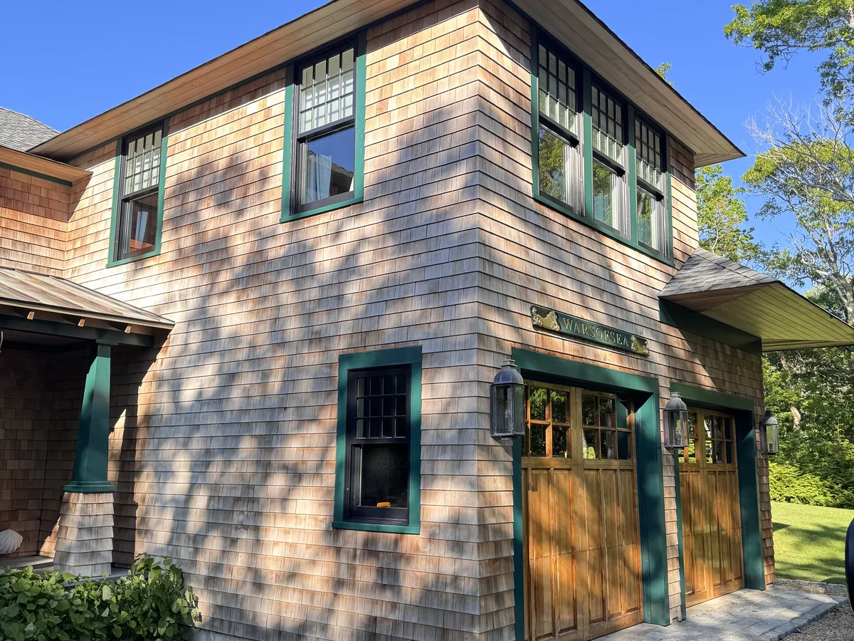 House washing shingle exterior result by ClearView on Martha's Vineyard