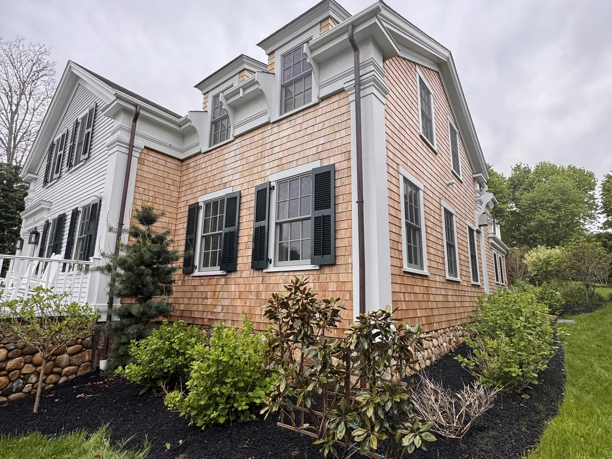 House washing exterior siding result by ClearView on Martha's Vineyard