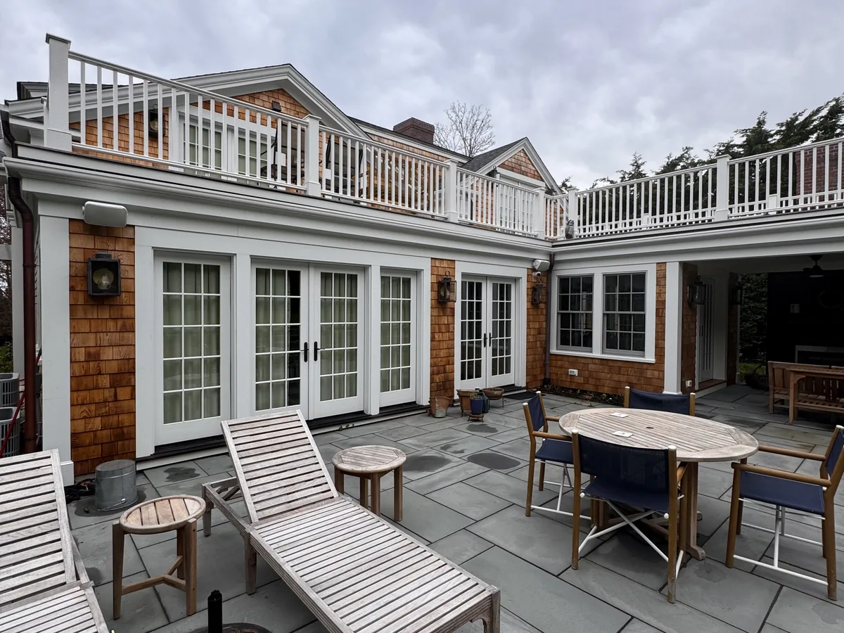 Paver stone cleaning detail by ClearView on Martha's Vineyard